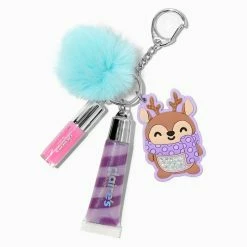 Best deal ✨ Claire's Purple Reindeer Bling Lip Gloss Keychain 💯