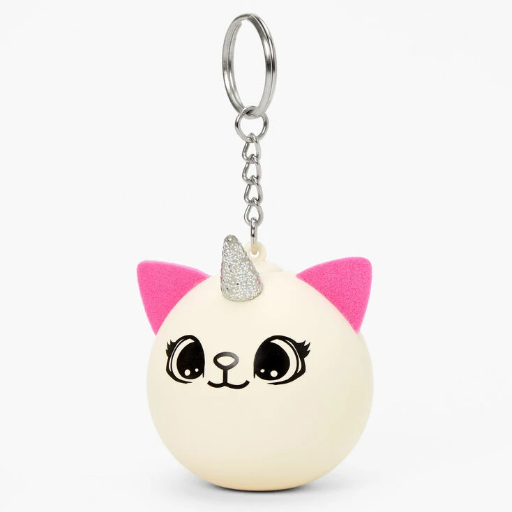 Discount 🔔 Claire's Pink & White Caticorn Stress Ball Keyring ❤️ 1 Discount 🔔 Claire's Pink & White Caticorn Stress Ball Keyring ❤️