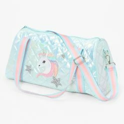 Buy ⌛ Claire's Club Mint Sparkle Unicorn Duffle Bag 🌟