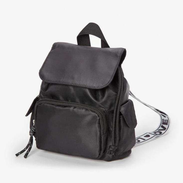 Best Pirce ๐ Claire's Black Love Mini ๐ Backpack ๐ฏ 1 Best Pirce ๐ Claire's Black Love Mini ๐ Backpack ๐ฏ
