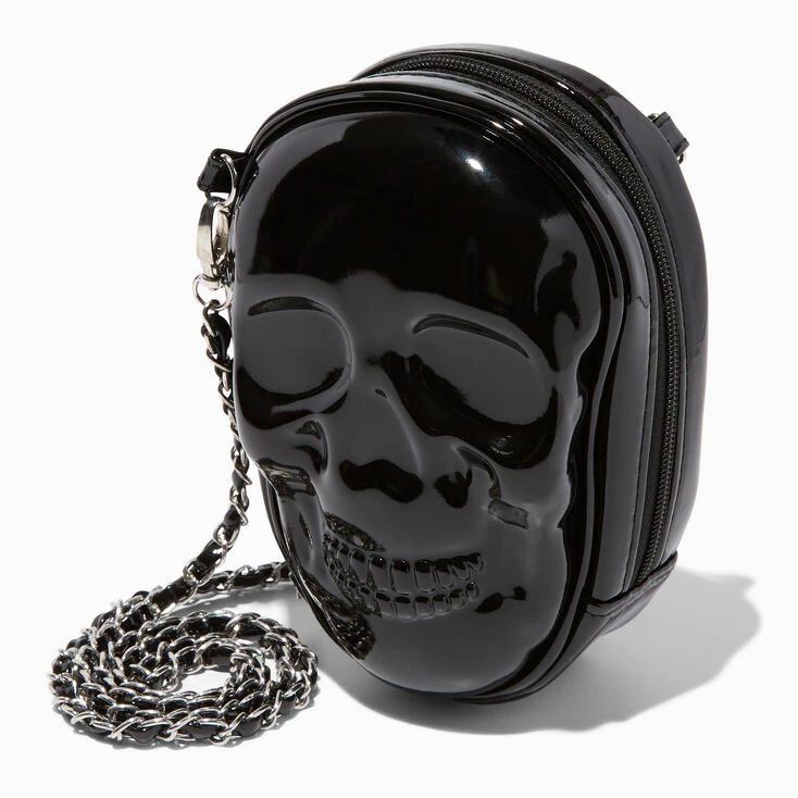 Wholesale βοΈ Claire's Skull Shaped Black Patent Crossbody Bag π 1 Wholesale βοΈ Claire's Skull Shaped Black Patent Crossbody Bag π