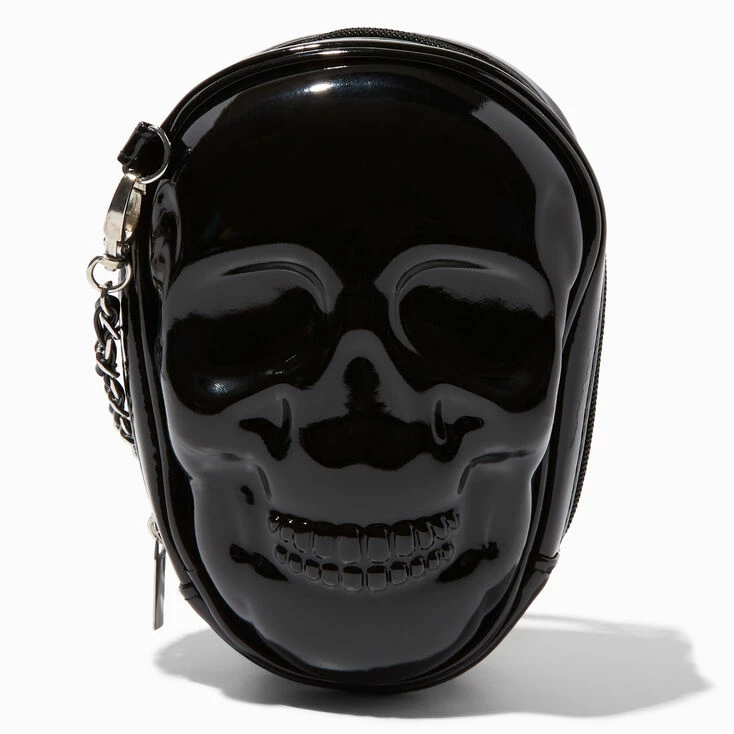 Wholesale βοΈ Claire's Skull Shaped Black Patent Crossbody Bag π 2 Wholesale βοΈ Claire's Skull Shaped Black Patent Crossbody Bag π - Image 2