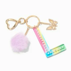 Top 10 🥰 Claire's Butterfly & Rainbow Initial Keyring - L 🎁