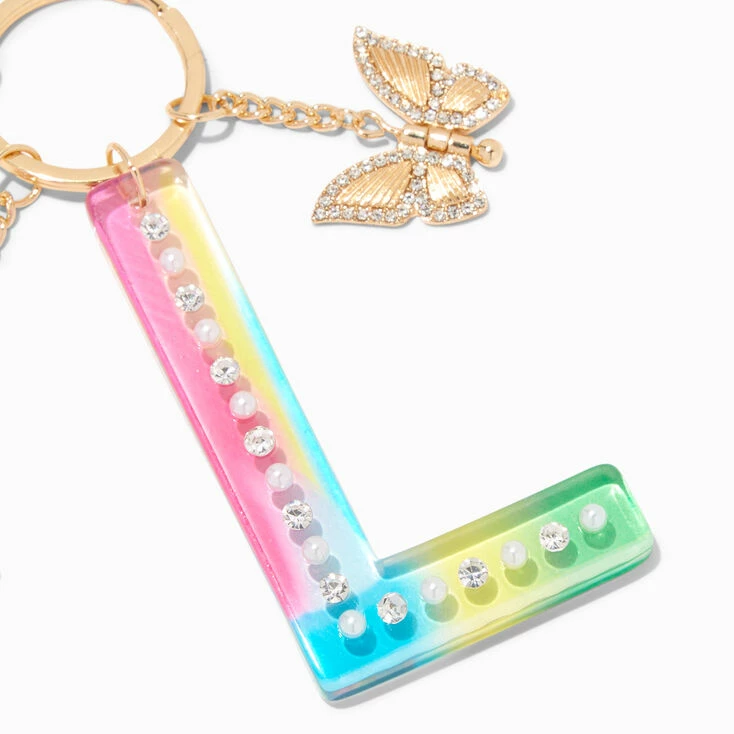 Top 10 🥰 Claire's Butterfly & Rainbow Initial Keyring - L 🎁 2 Top 10 🥰 Claire's Butterfly & Rainbow Initial Keyring - L 🎁 - Image 2