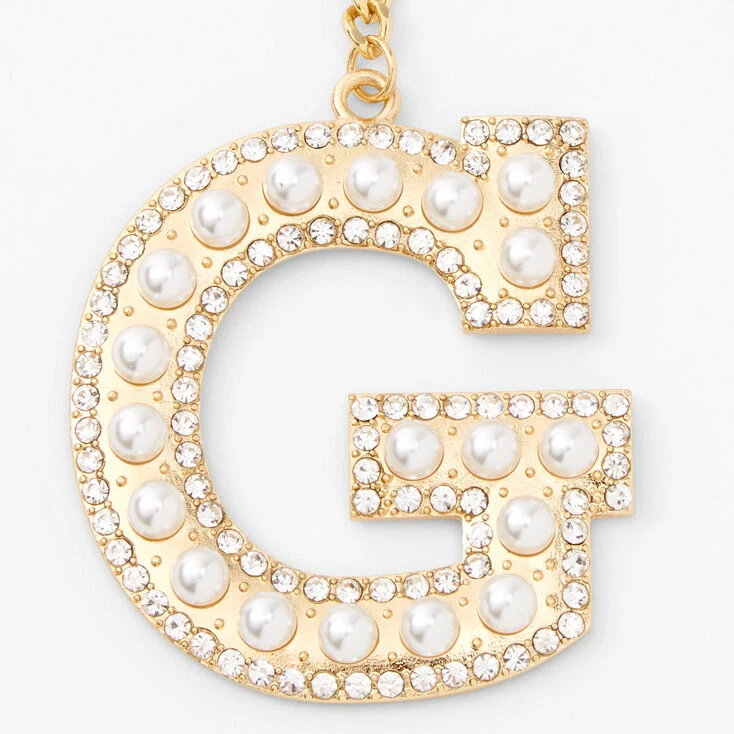 Top 10 🧨 Claire's Gold Bling Initial Pom Pom Keyring - White, G 🎉 2 Top 10 🧨 Claire's Gold Bling Initial Pom Pom Keyring - White, G 🎉 - Image 2