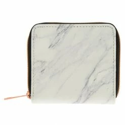 Deals ✨ Claire's Marble Mini Zip Wallet - White ⭐