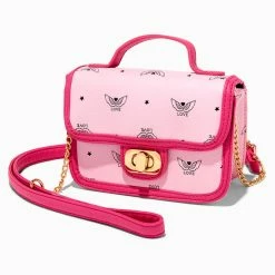 Buy 🥰 Claire's Love Angel Wings Pink Crossbody Bag 🔥