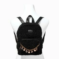 New ๐ฏ Claire's Black Sherpa & Gold Chain Medium ๐ Backpack ๐ 7 New ๐ฏ Claire's Black Sherpa & Gold Chain Medium ๐ Backpack ๐ -Claireโs Shop 18377 4