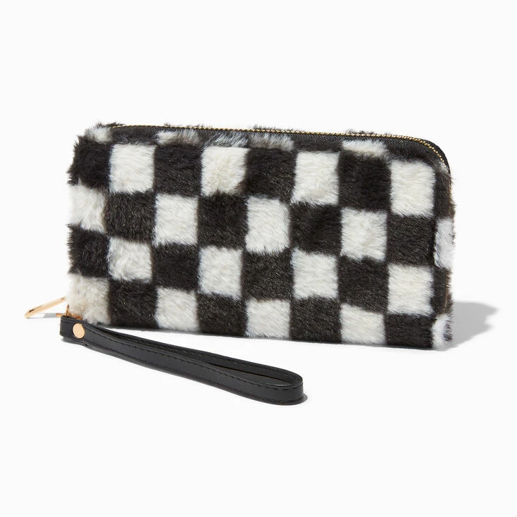 Best deal π₯ Claire's Black & White Checkerboard Plush Wristlet Wallet π 1 Best deal π₯ Claire's Black & White Checkerboard Plush Wristlet Wallet π