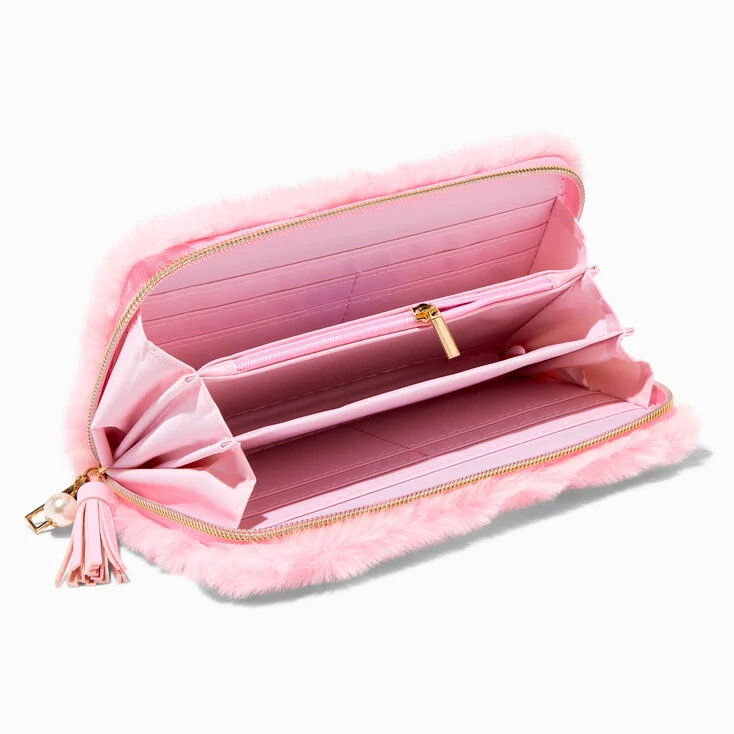 Budget π― Claire's Pink Furry Pearl Initial Wristlet Wallet - V β¨ 2 Budget π― Claire's Pink Furry Pearl Initial Wristlet Wallet - V β¨ - Image 2