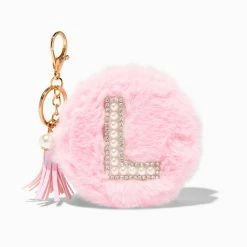 Best reviews of ✨ Claire's Pink Furry Pearl Initial Coin Purse Keyring - L 😉