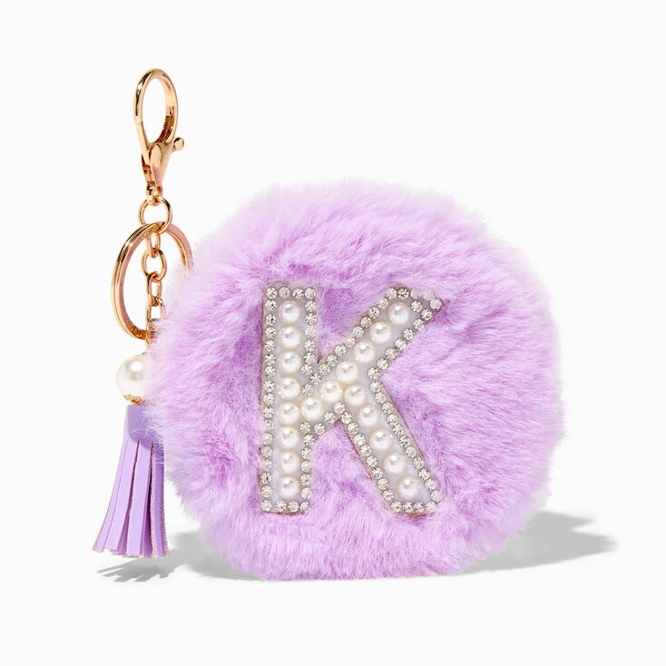 Promo β¨ Claire's Purple Furry Pearl Initial Coin Purse Keyring - K π 1 Promo β¨ Claire's Purple Furry Pearl Initial Coin Purse Keyring - K π