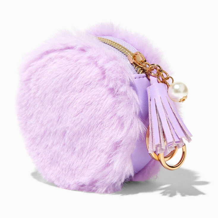 Promo β¨ Claire's Purple Furry Pearl Initial Coin Purse Keyring - K π 2 Promo β¨ Claire's Purple Furry Pearl Initial Coin Purse Keyring - K π - Image 2