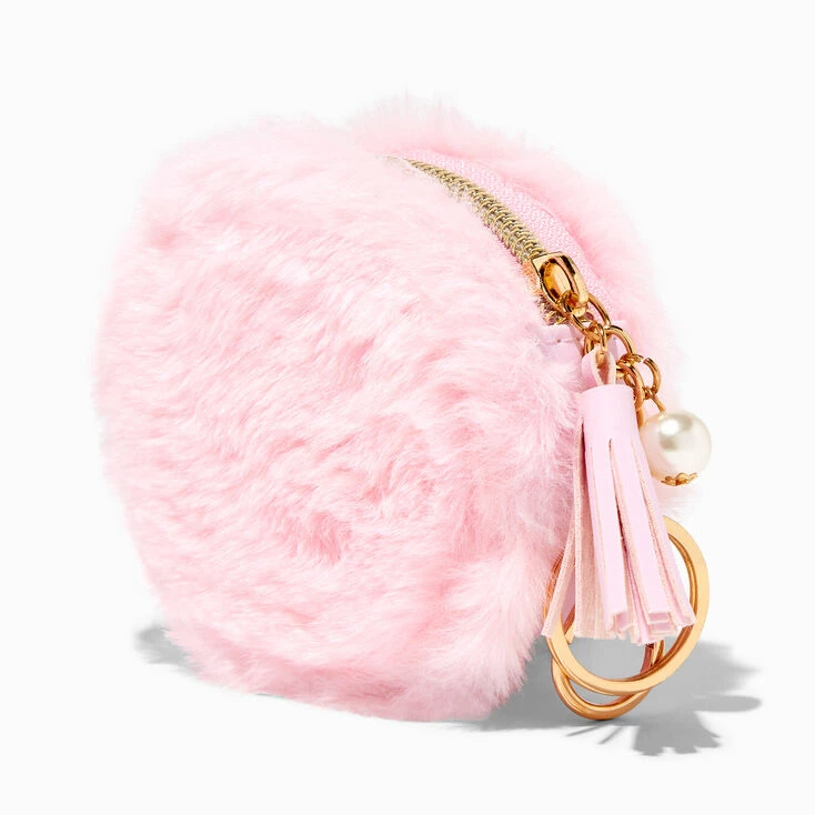 Discount π Claire's Pink Furry Pearl Initial Coin Purse Keyring - C β 2 Discount π Claire's Pink Furry Pearl Initial Coin Purse Keyring - C β - Image 2
