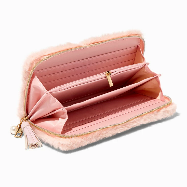 Deals π Claire's Blush Pink Furry Pearl Initial Wristlet Wallet - D 𧨠2 Deals π Claire's Blush Pink Furry Pearl Initial Wristlet Wallet - D 𧨠- Image 2