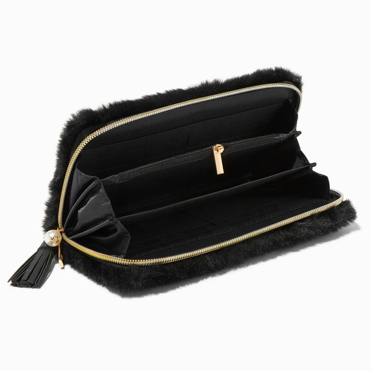 Top 10 ✨ Claire's Black Furry Pearl Initial Wristlet Wallet - M ✔️ 2 Top 10 ✨ Claire's Black Furry Pearl Initial Wristlet Wallet - M ✔️ - Image 2