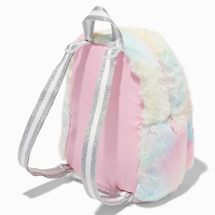 Wholesale โจ Claire's Pastel Tie Dye Unicorn Furry Mini ๐ Backpack ๐ 2 Wholesale โจ Claire's Pastel Tie Dye Unicorn Furry Mini ๐ Backpack ๐ - Image 2
