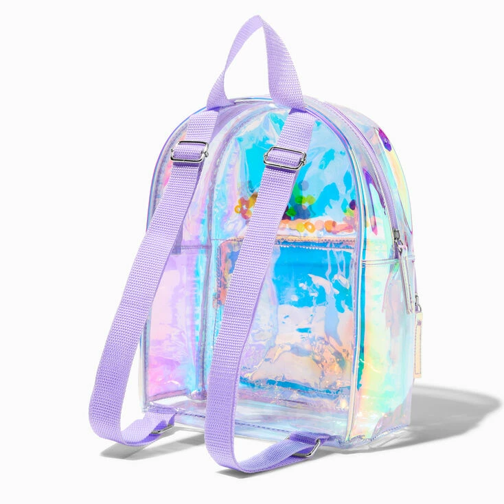 Top 10 ✔️ Claire's Holographic Y2K Shaker Mini 🎒 Backpack 🧨 2 Top 10 ✔️ Claire's Holographic Y2K Shaker Mini 🎒 Backpack 🧨 - Image 2