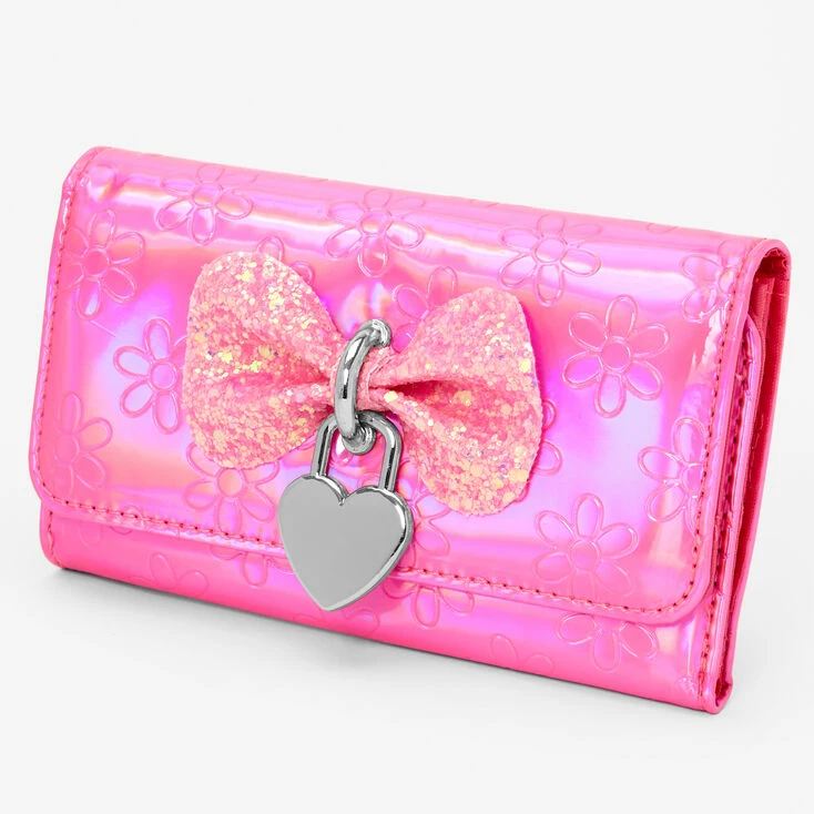 Best Sale 🎁 Claire's Vinyl Daisy Embossed Pink Wallet ❤️ 1 Best Sale 🎁 Claire's Vinyl Daisy Embossed Pink Wallet ❤️