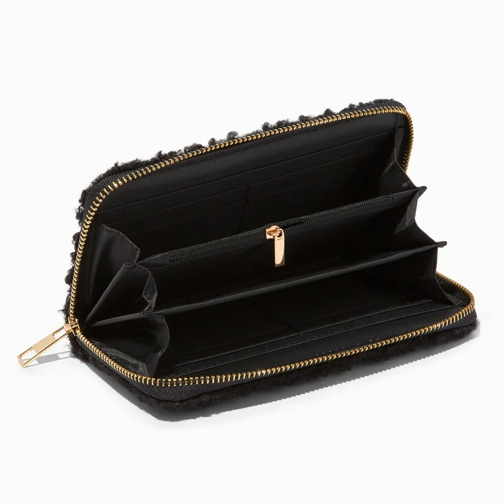 Brand new ✨ Claire's Golden Bear Black Sherpa Wristlet ⌛ 2 Brand new ✨ Claire's Golden Bear Black Sherpa Wristlet ⌛ - Image 2