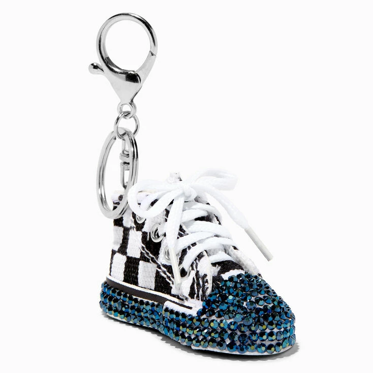 Hot Sale 💯 Claire's Black & White Checkered 👟 Shoe Keychain 🛒 2 Hot Sale 💯 Claire's Black & White Checkered 👟 Shoe Keychain 🛒 - Image 2
