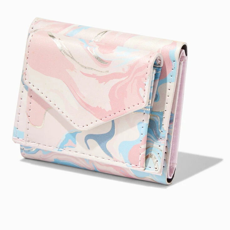 Budget π Claire's Pink Pastel Marble Trifold Wallet 𧨠1 Budget π Claire's Pink Pastel Marble Trifold Wallet π§¨