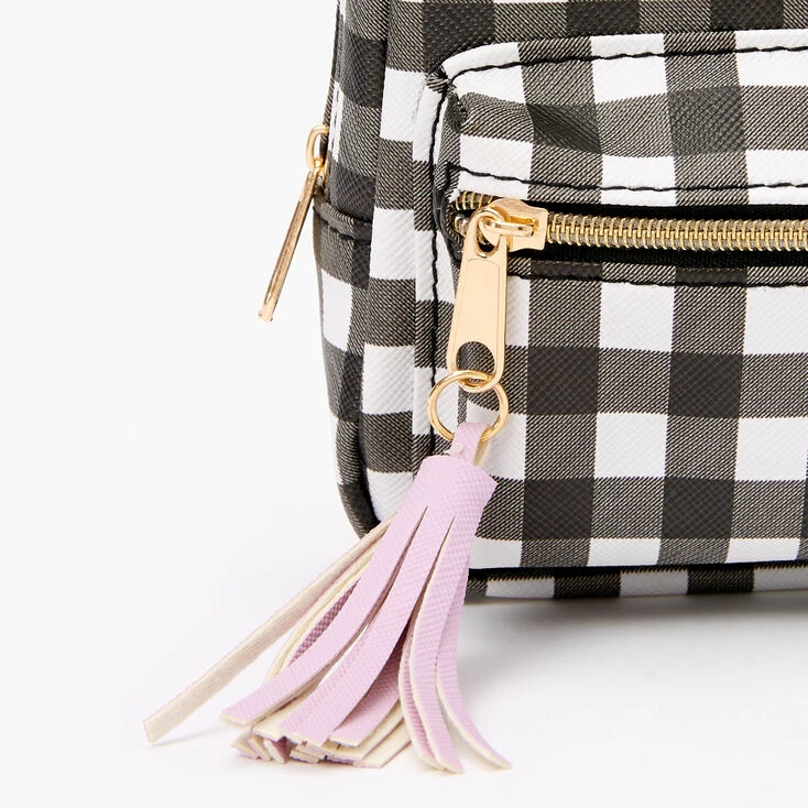 Wholesale β€οΈ Claire's Gingham Mini π Backpack Keychain - Black π 2 Wholesale β€οΈ Claire's Gingham Mini π Backpack Keychain - Black π - Image 2