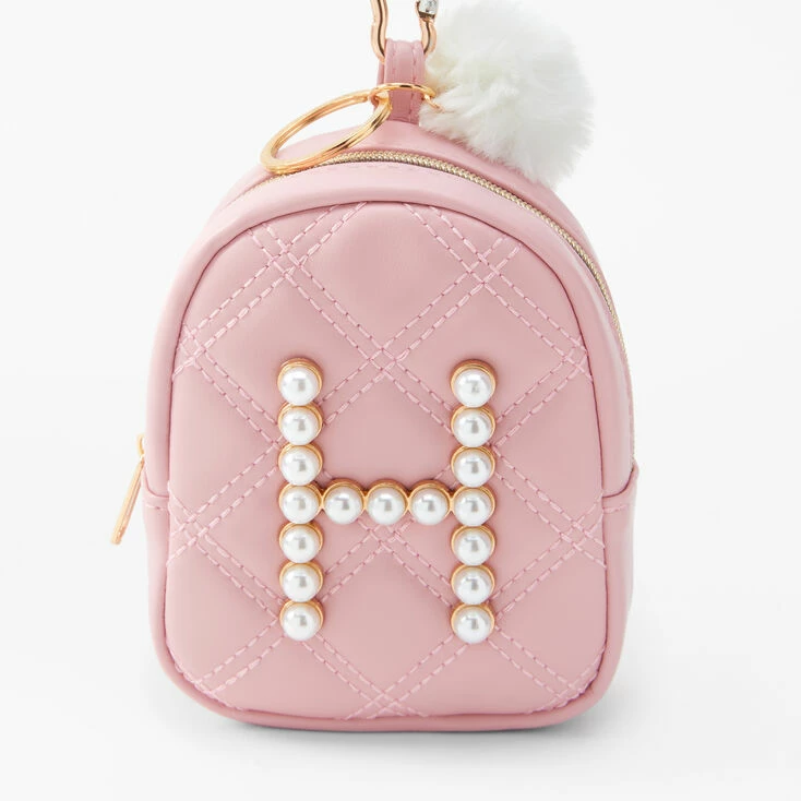 Deals π Claire's Initial Pearl Mini π Backpack Keyring - Blush Pink, H π 2 Deals π Claire's Initial Pearl Mini π Backpack Keyring - Blush Pink, H π - Image 2