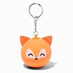 Discount 🎁 Claire's Orange Fox Stress Ball Keychain ⭐