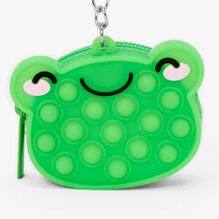 New ✨ Claire's Popper Frog Mini Jelly Coin Purse Keychain 🔥 2 New ✨ Claire's Popper Frog Mini Jelly Coin Purse Keychain 🔥 - Image 2