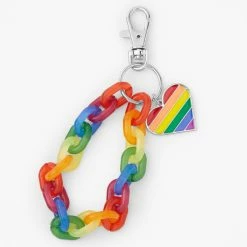 Best reviews of 💯 Claire's Rainbow Heart Chunky Chain Keyring 🎁