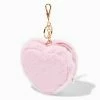 Buy 🧨 Claire's Pink Furry Heart Coin Purse 🥰