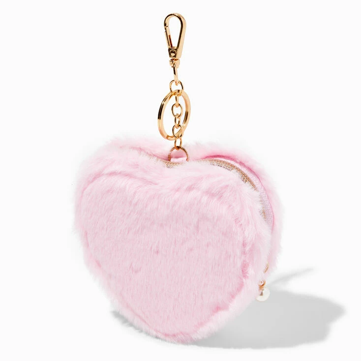 Buy 🧨 Claire's Pink Furry Heart Coin Purse 🥰 1 Buy 🧨 Claire's Pink Furry Heart Coin Purse 🥰