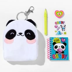 Outlet ✨ Claire's Lollipop Panda 4'' 🎒 Backpack Stationery Set 🎉