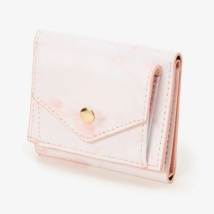 Budget π Claire's Pink Marble Trifold Wallet π 1 Budget π Claire's Pink Marble Trifold Wallet π