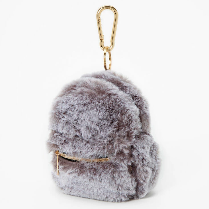 Deals π Claire's Furry Mini π Backpack Keyring - Grey π 1 Deals π Claire's Furry Mini π Backpack Keyring - Grey π