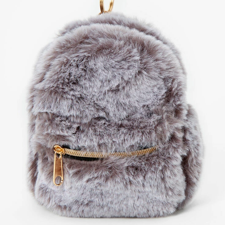 Deals π Claire's Furry Mini π Backpack Keyring - Grey π 2 Deals π Claire's Furry Mini π Backpack Keyring - Grey π - Image 2