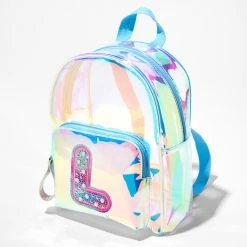Outlet π Claire's Holographic Initial Mini π Backpack - L π