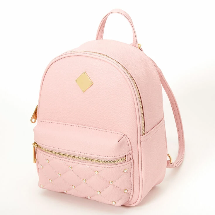 Budget π Claire's Pink Pearl Quilted Small π Backpack π₯ 1 Budget π Claire's Pink Pearl Quilted Small π Backpack π₯