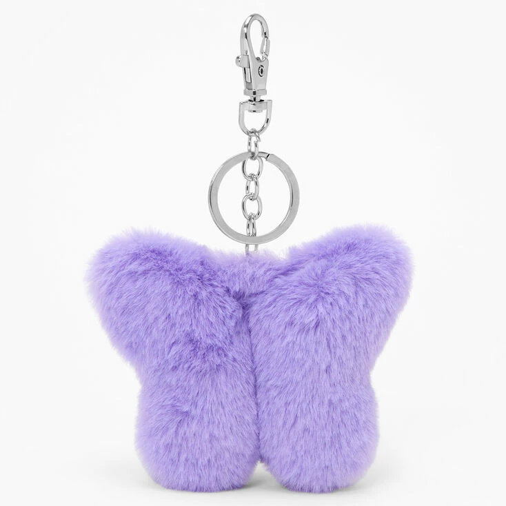 Best Pirce 🔔 Claire's Purple Butterfly Pom Pom Keyring ✔️ 1 Best Pirce 🔔 Claire's Purple Butterfly Pom Pom Keyring ✔️