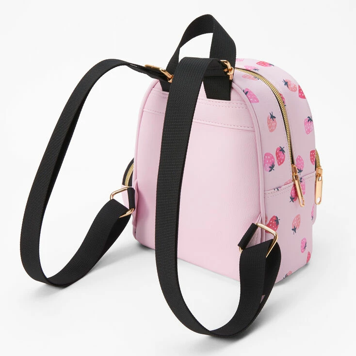 Discount ๐ Claire's Mini ๐ Backpack - Pink Strawberry ๐ 2 Discount ๐ Claire's Mini ๐ Backpack - Pink Strawberry ๐ - Image 2