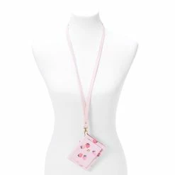 Best Sale 💯 Claire's Pink Strawberry Wallet With Lanyard 😀
