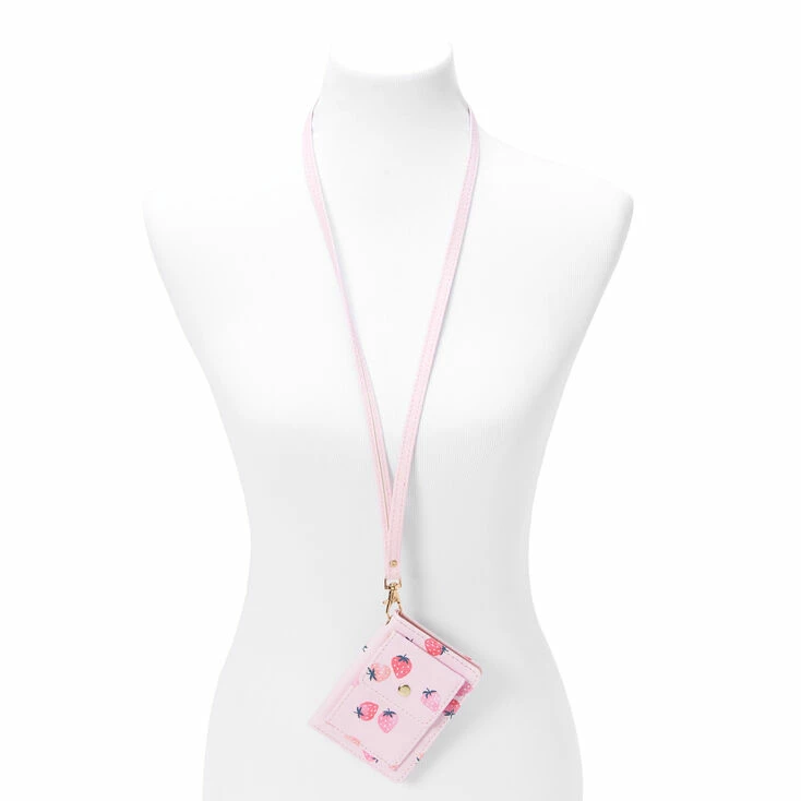 Best Sale π― Claire's Pink Strawberry Wallet With Lanyard π 1 Best Sale π― Claire's Pink Strawberry Wallet With Lanyard π