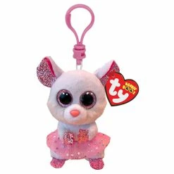 Top 10 🔥 Claire's Ty® Beanie Boos Nina The Mouse Keyring Clip ✨