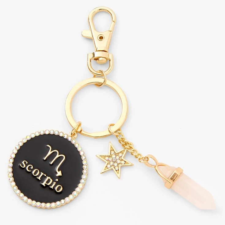 Best deal π Claire's Gold Mystical Gem Zodiac Keyring - Scorpio π 2 Best deal π Claire's Gold Mystical Gem Zodiac Keyring - Scorpio π - Image 2