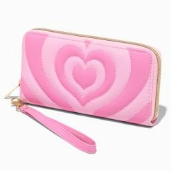 Coupon ✔️ Claire's Heartthrob Pink Quilted Wristlet Wallet ✔️