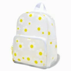Best Sale 🛒 Claire's Yellow Daisy Translucent Mini 🎒 Backpack 😀