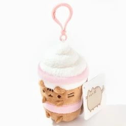 Promo 👍 Claire's Pusheen® Small Iced Coffee Soft Toy Keychain 💯
