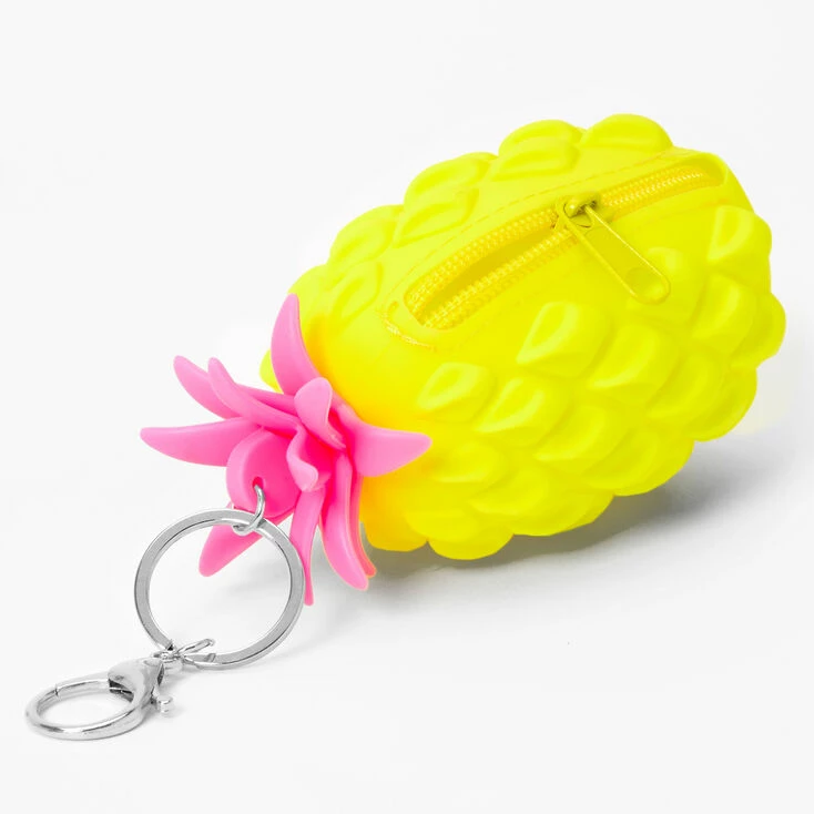 Discount 💯 Claire's Pineapple Jelly Coin Purse Keyring - Yellow ❤️ 2 Discount 💯 Claire's Pineapple Jelly Coin Purse Keyring - Yellow ❤️ - Image 2