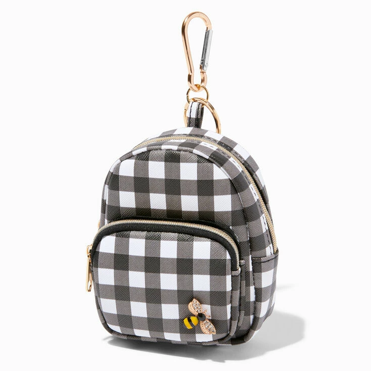 Outlet โจ Claire's Bumblebee Black Gingham Mini ๐ Backpack Keyring ๐ 1 Outlet โจ Claire's Bumblebee Black Gingham Mini ๐ Backpack Keyring ๐